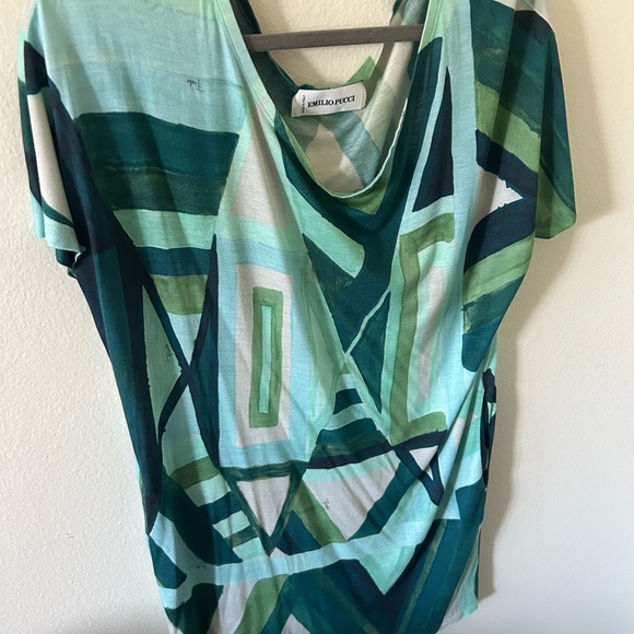 Emilio Pucci Green Patterned Fabric - Picture 8 of 8